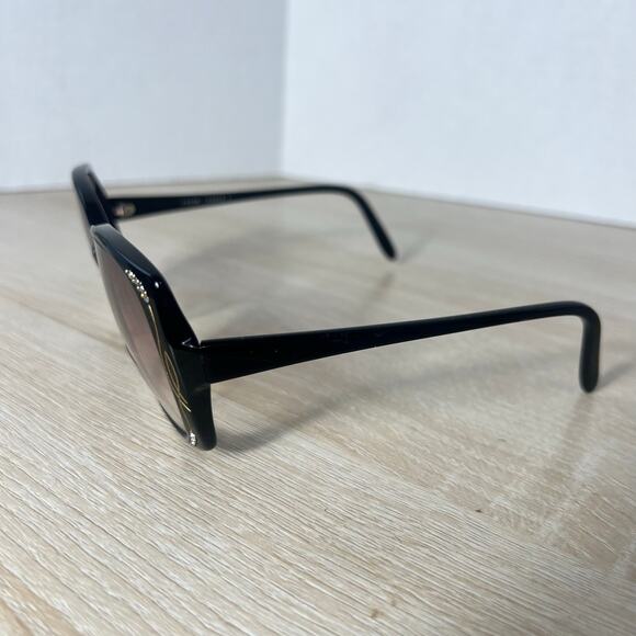 Vintage Tura 652 EBO Sunglasses Oversized Black FRAMES ONLY France L main image 13